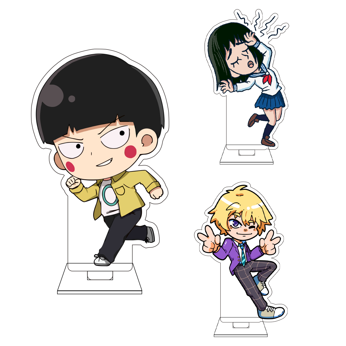 Anime Cosplay Japan - Figura Acrílica Fofa de 10CM do