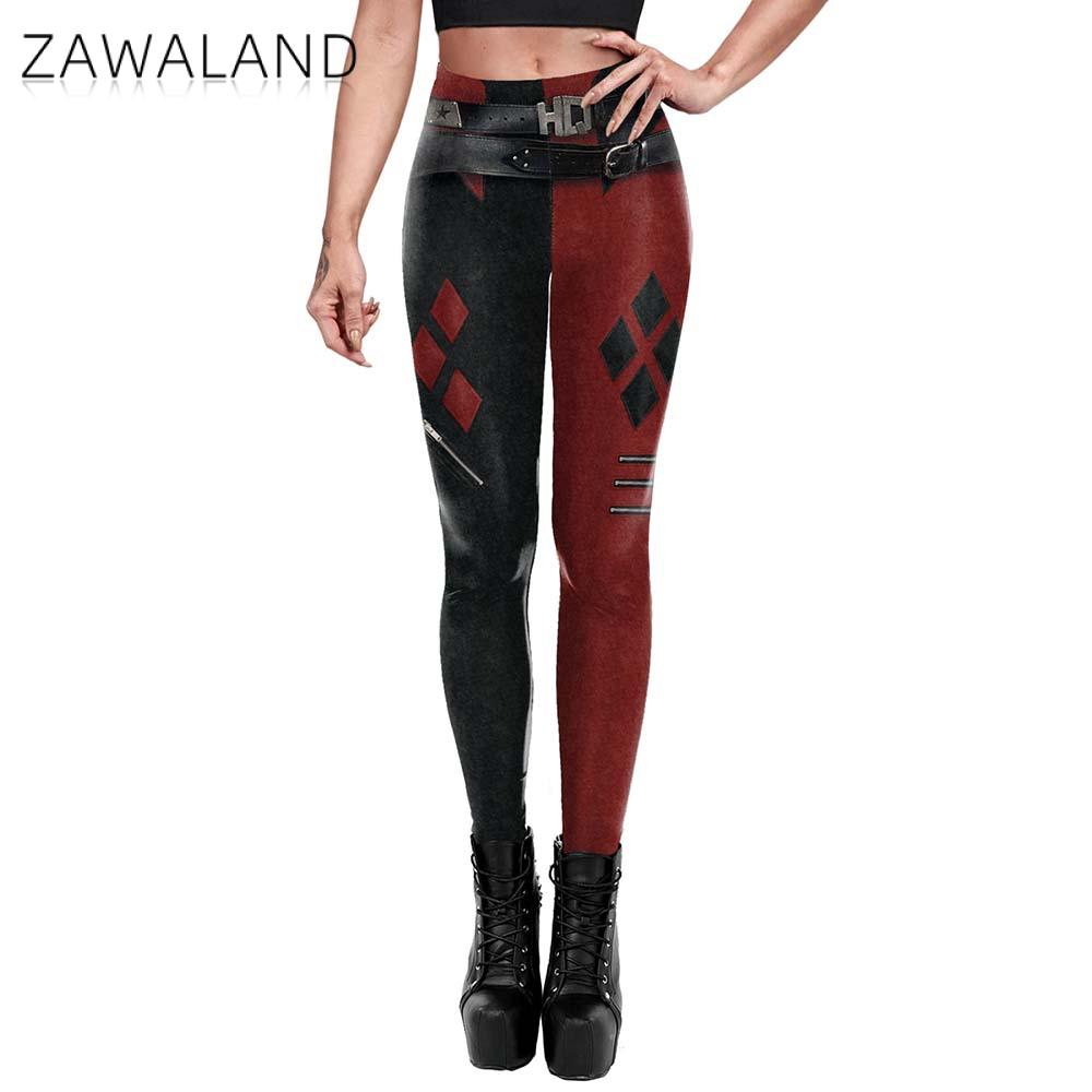 Anime Harley Quinn Cosplay - Zawaland leggings para mulheres cosplay harley