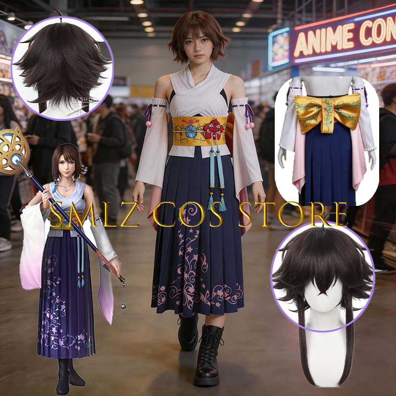 Anime Cosplay Wigs - Fantasia Cosplay Yuna FF10 X Smlz