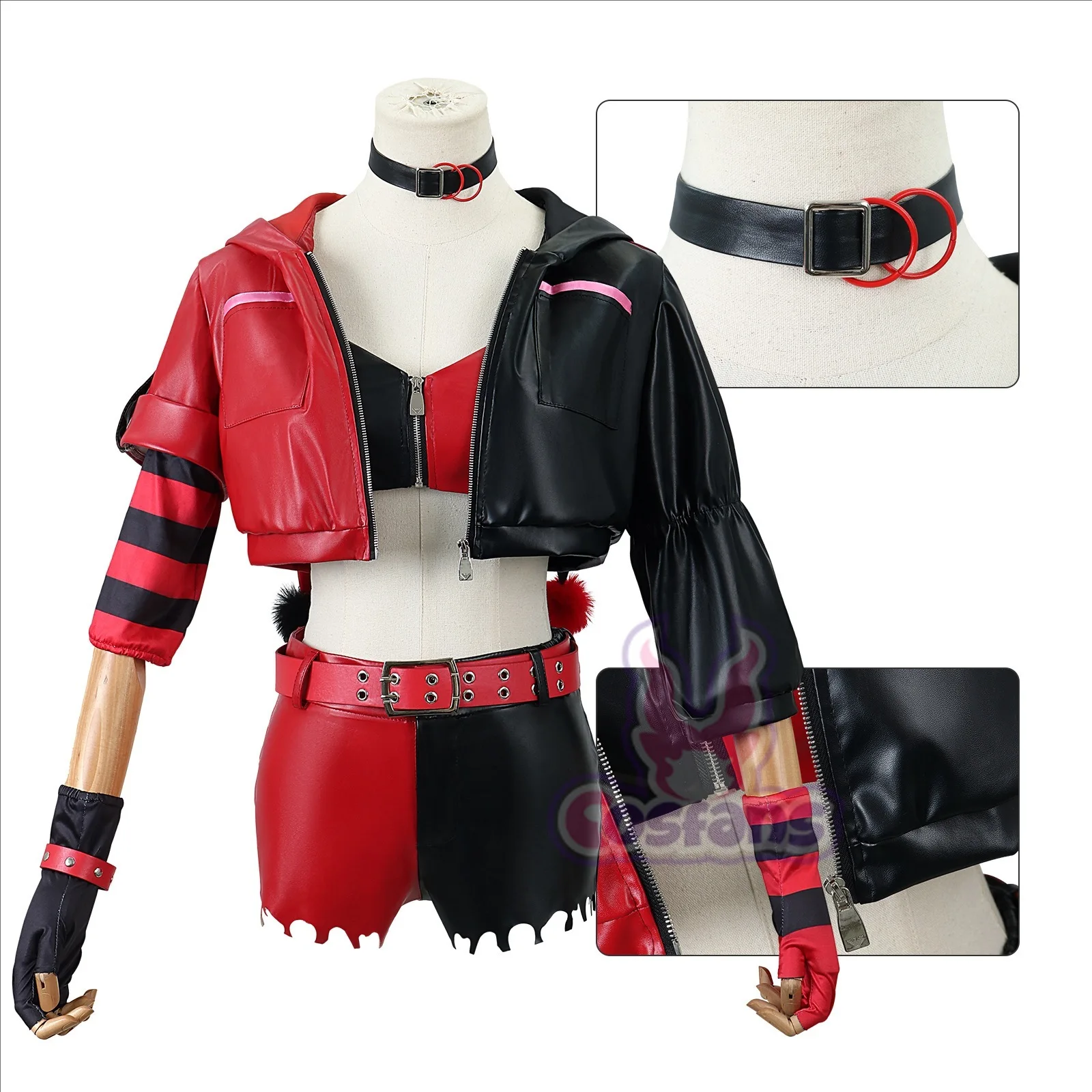 Anime Harley Quinn Cosplay - Cosplay Fantasia de Esquadrão Suicida, Fantasia