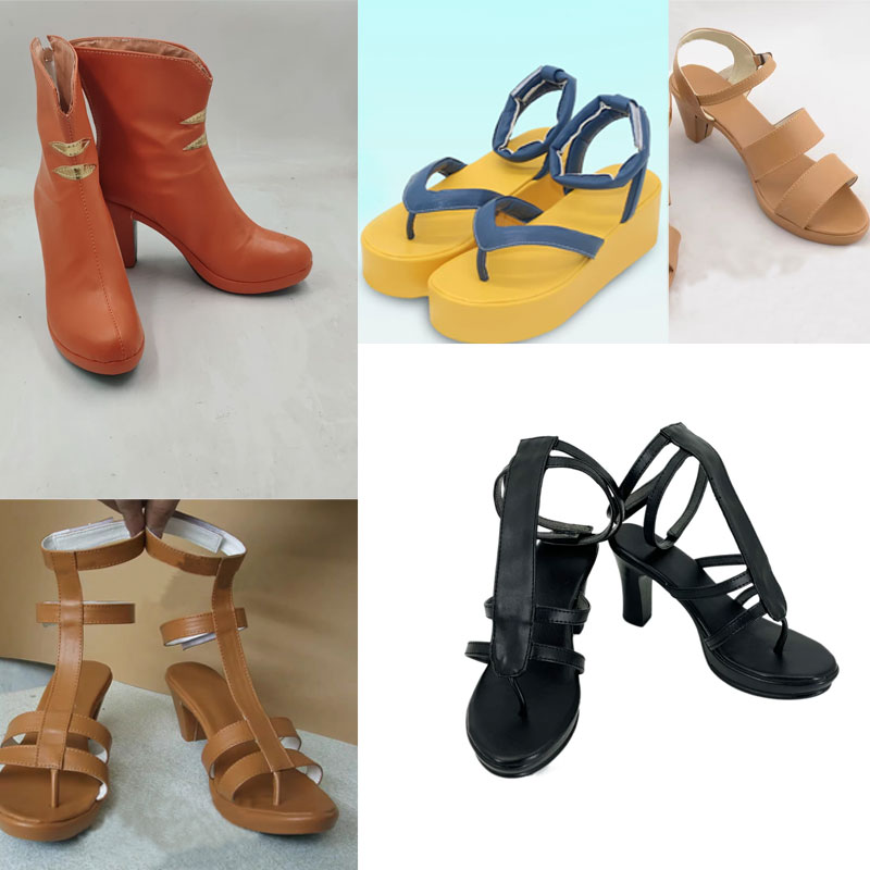 Anime Cosplay Girl Name - Sapatos femininos Nami Cosplay Sandálias Anime
