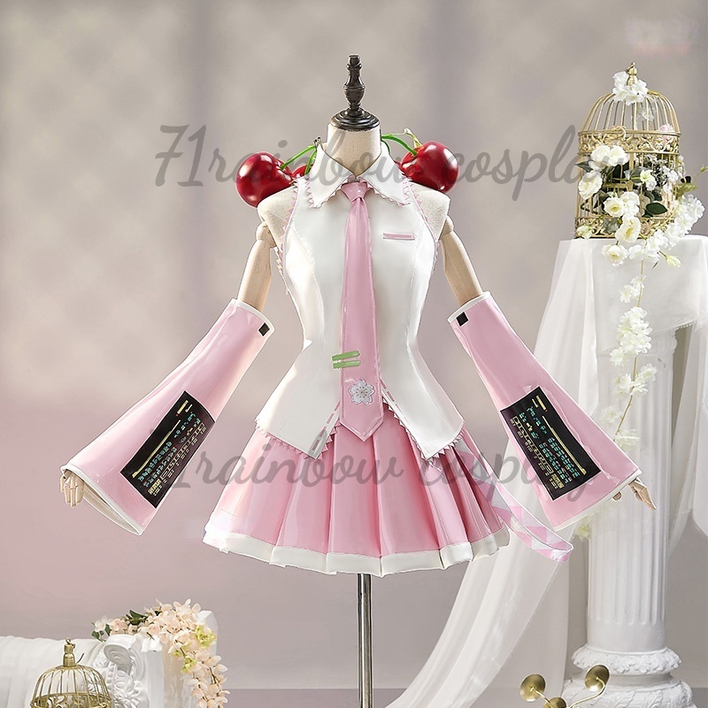Sakura mikuu cosplay trajes mi - Anime Cosplay Miku avaliação e preço