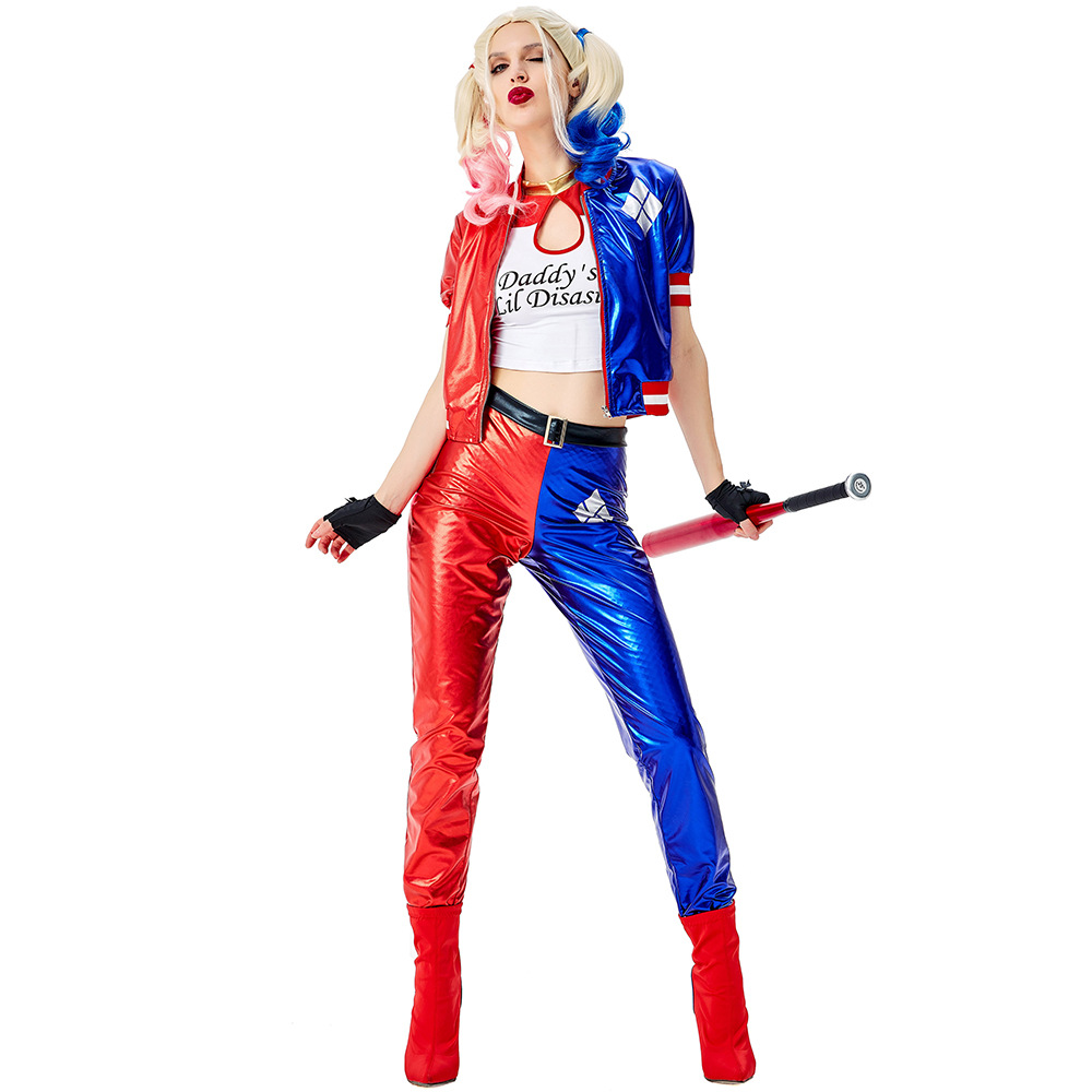 Meninas suicídio harley cospla - Anime Harley Quinn Cosplay avaliação e preço