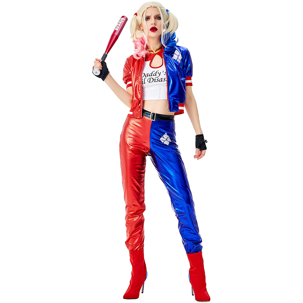 Meninas suicídio harley cospla - Anime Harley Quinn Cosplay avaliação e preço