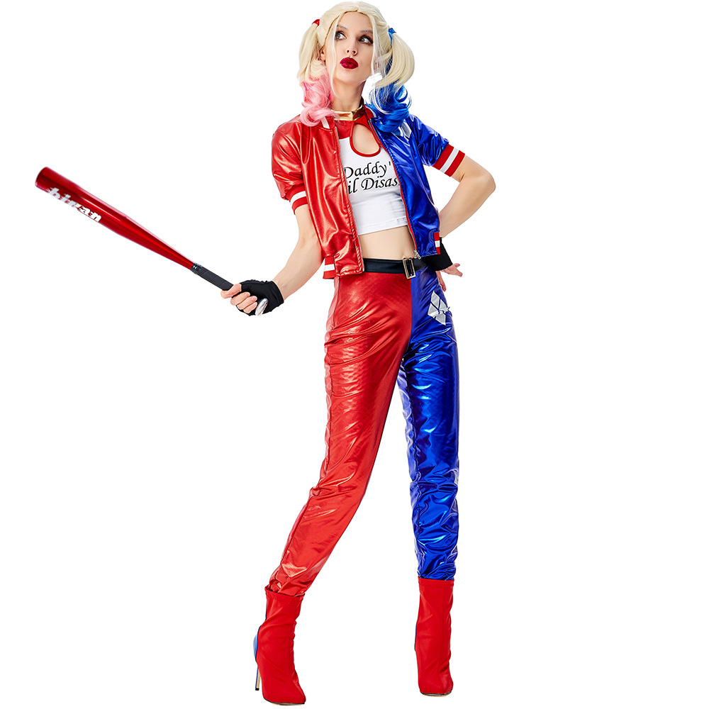 Meninas suicídio harley cospla - Anime Harley Quinn Cosplay avaliação e preço