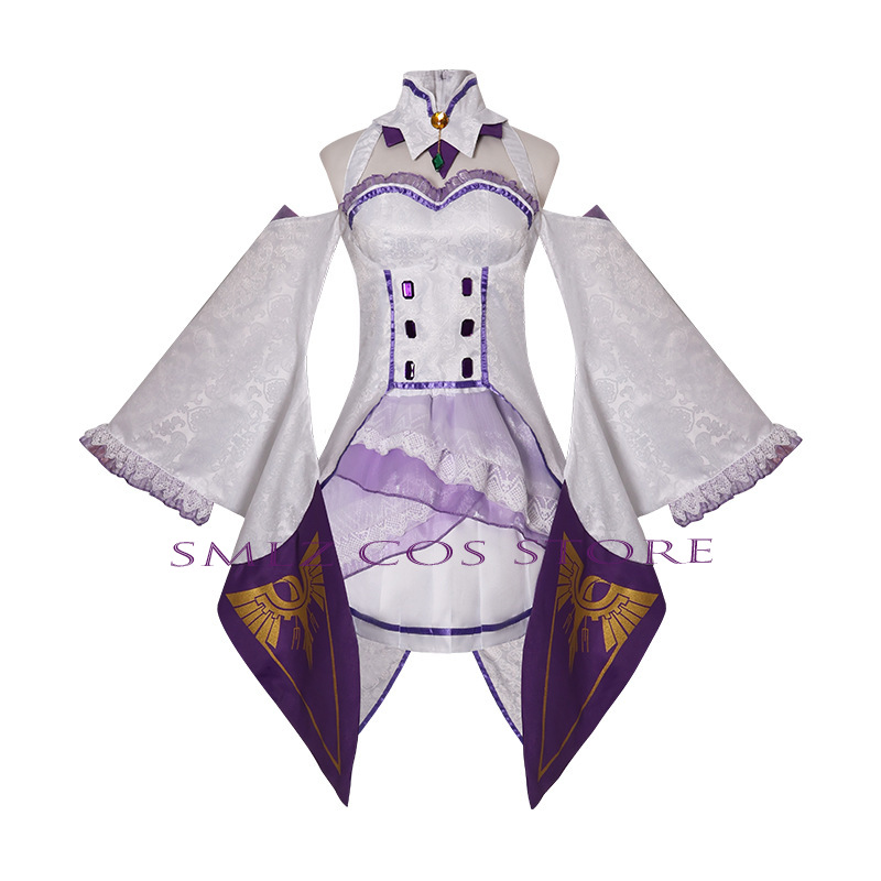 Fantasia de Cosplay Emilia do  - Anime Cosplay Wigs avaliação e preço