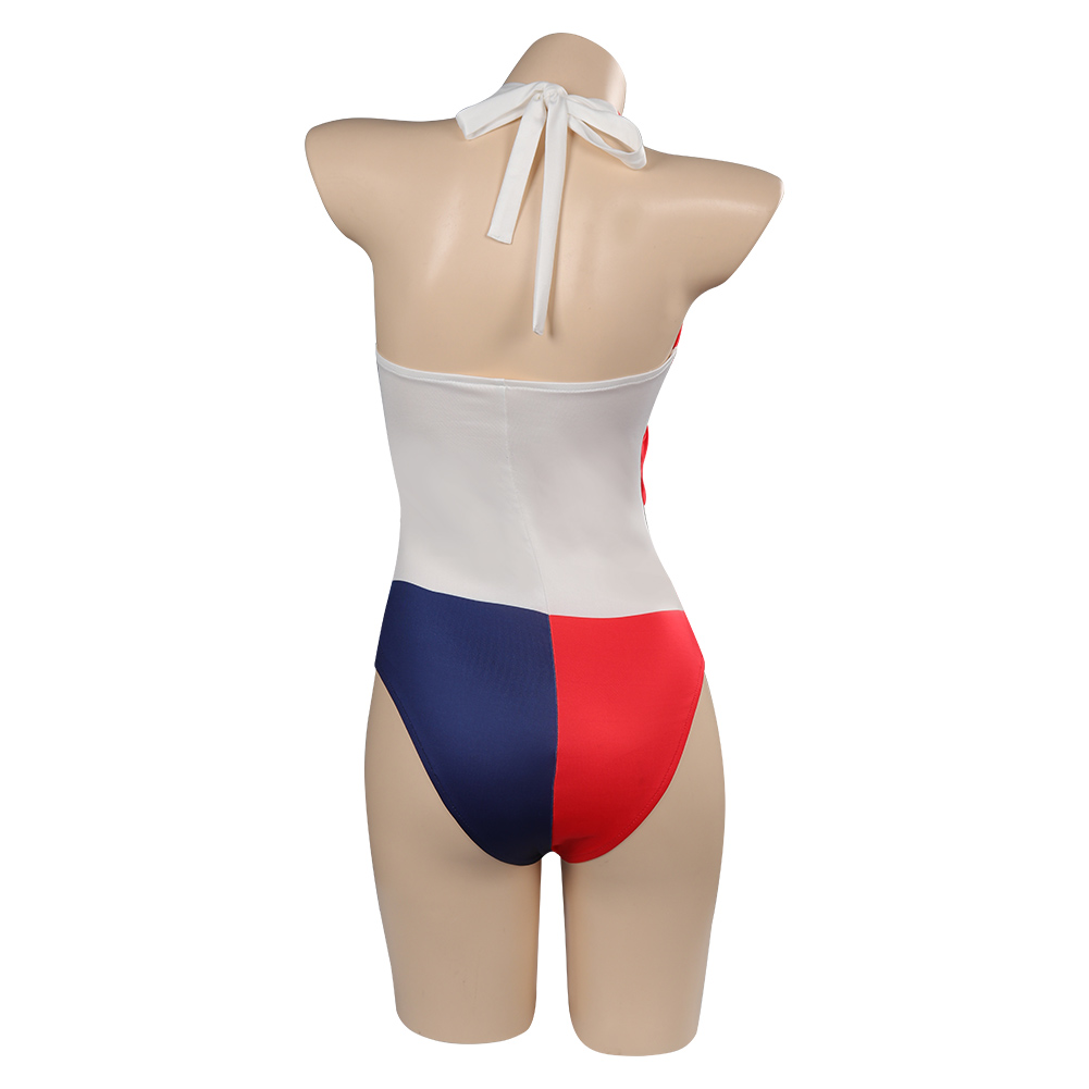 Quinzel-Fantasia de Lingerie S - Anime Harley Quinn Cosplay avaliação e preço