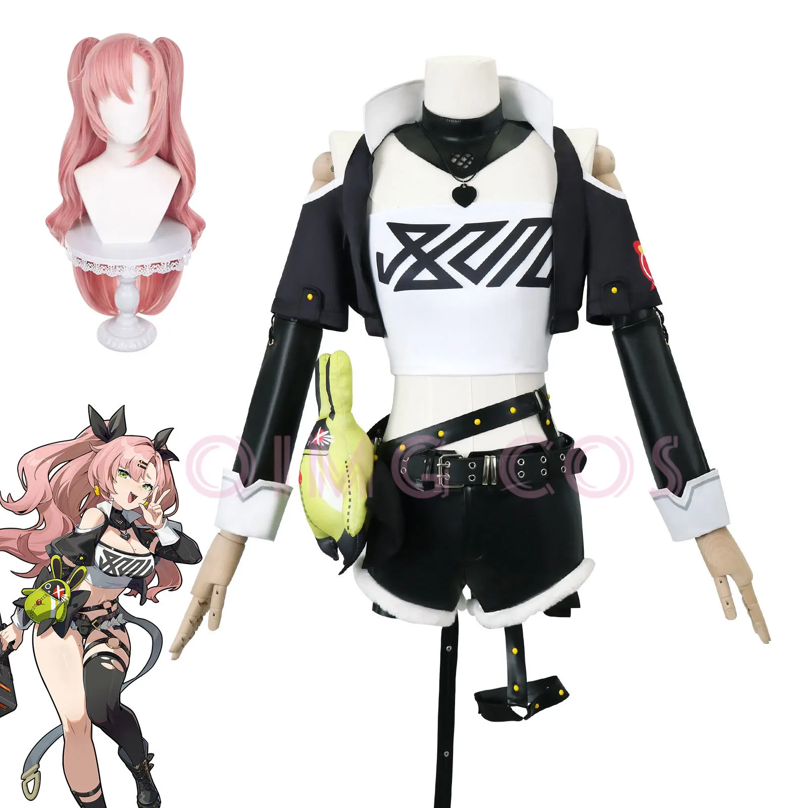 Fantasia de Cosplay Nicole Dem - Anime Cosplay Wigs avaliação e preço