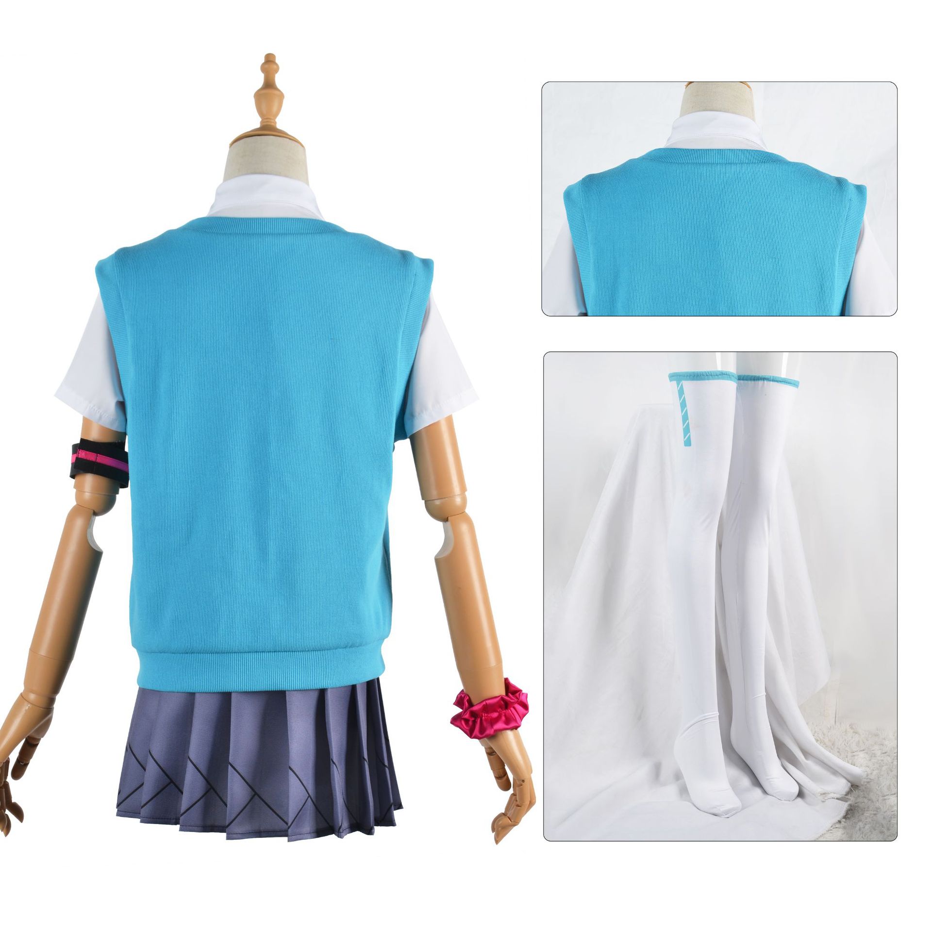 Roupa de cosplay de ídolo virt - Anime Cosplay Miku avaliação e preço