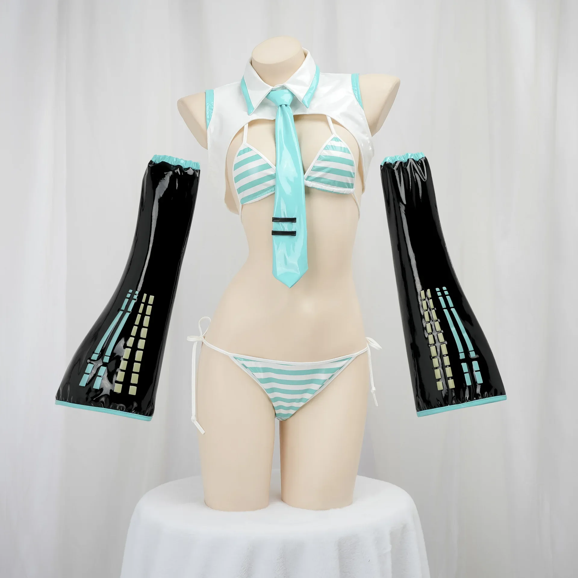 Fantasia de Cosplay Game Miku: - Anime Cosplay Miku avaliação e preço