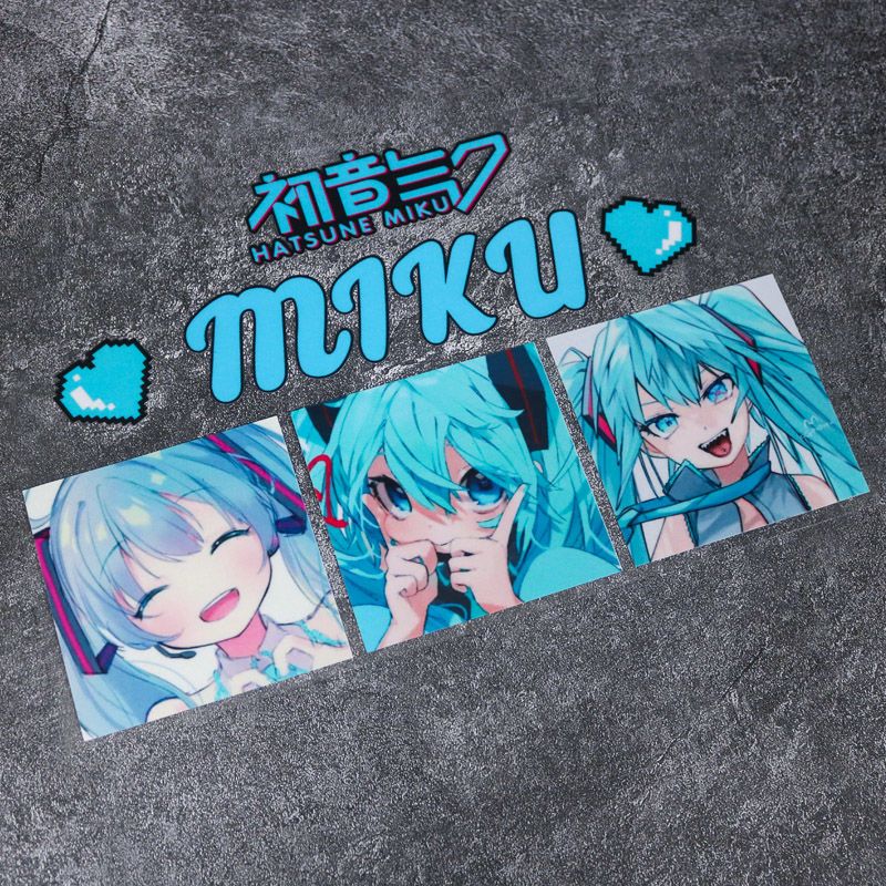 Novos Adesivos Refletivos Cria - Anime Cosplay Miku avaliação e preço