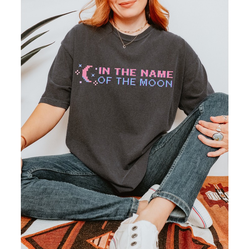 Camiseta In The Name of The Mo - Anime Cosplay Girl Name avaliação e preço