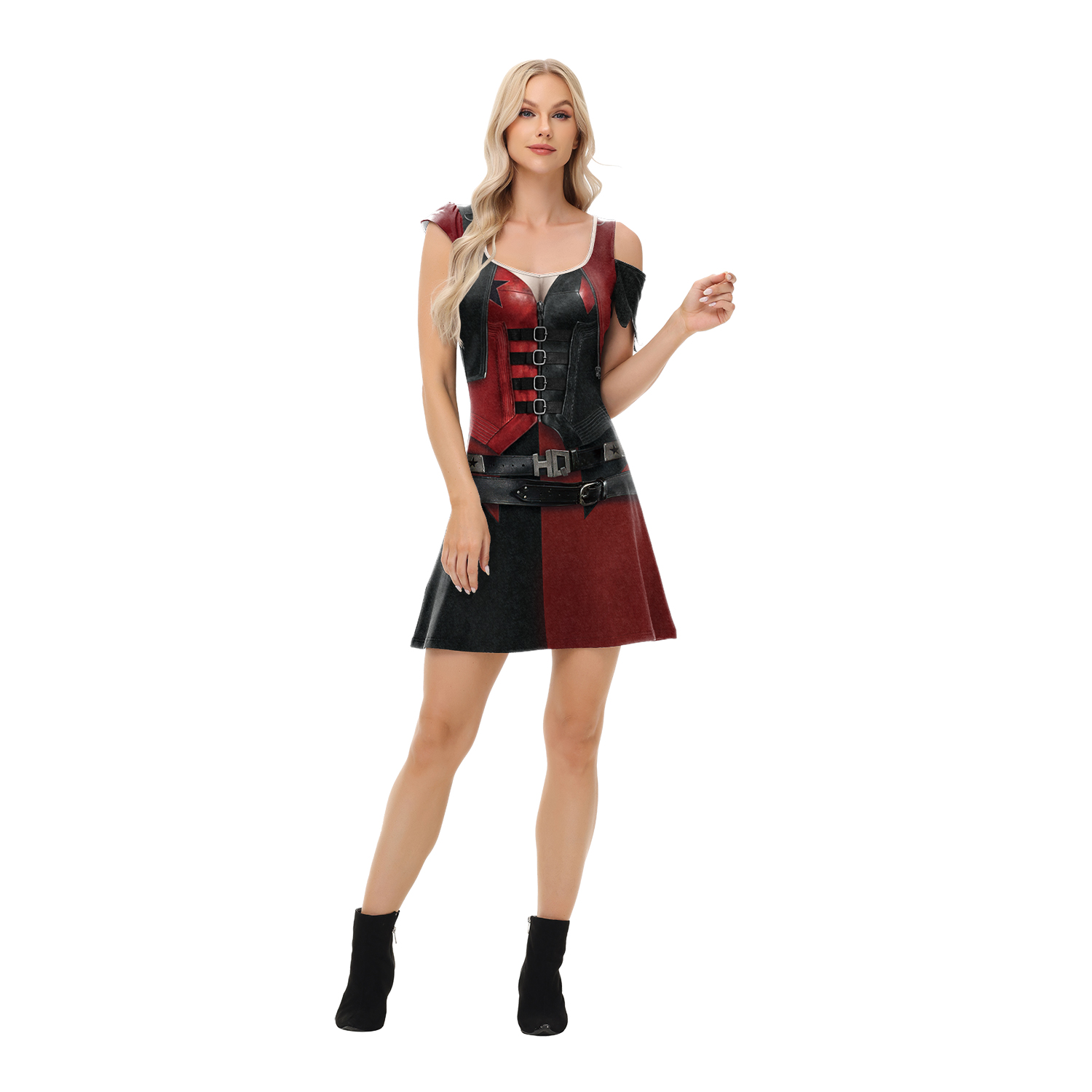 Zawaland filme palhaço vestido - Anime Harley Quinn Cosplay avaliação e preço