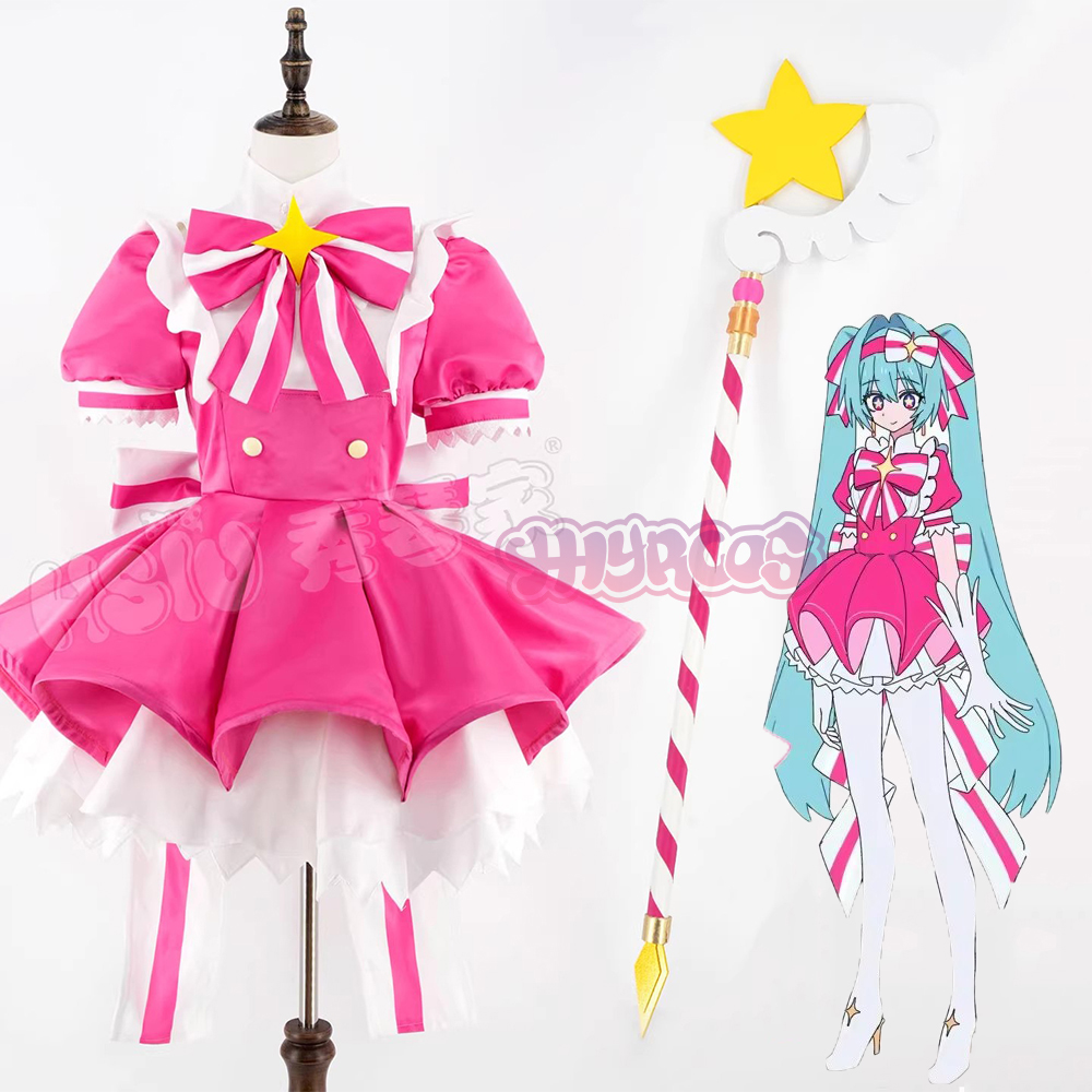 Fantasia de Cosplay MMiku Retr - Anime Cosplay Miku avaliação e preço