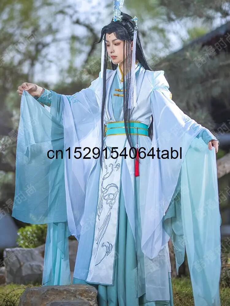 Novo tian guan ci fu fengshi q - Anime Cosplay Wigs avaliação e preço