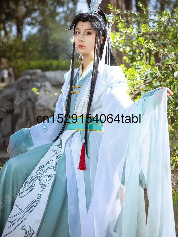 Novo tian guan ci fu fengshi q - Anime Cosplay Wigs avaliação e preço