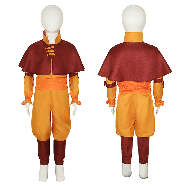 Fantasia de Cosplay Aang Katar - Anime Cosplay Netflix avaliação e preço