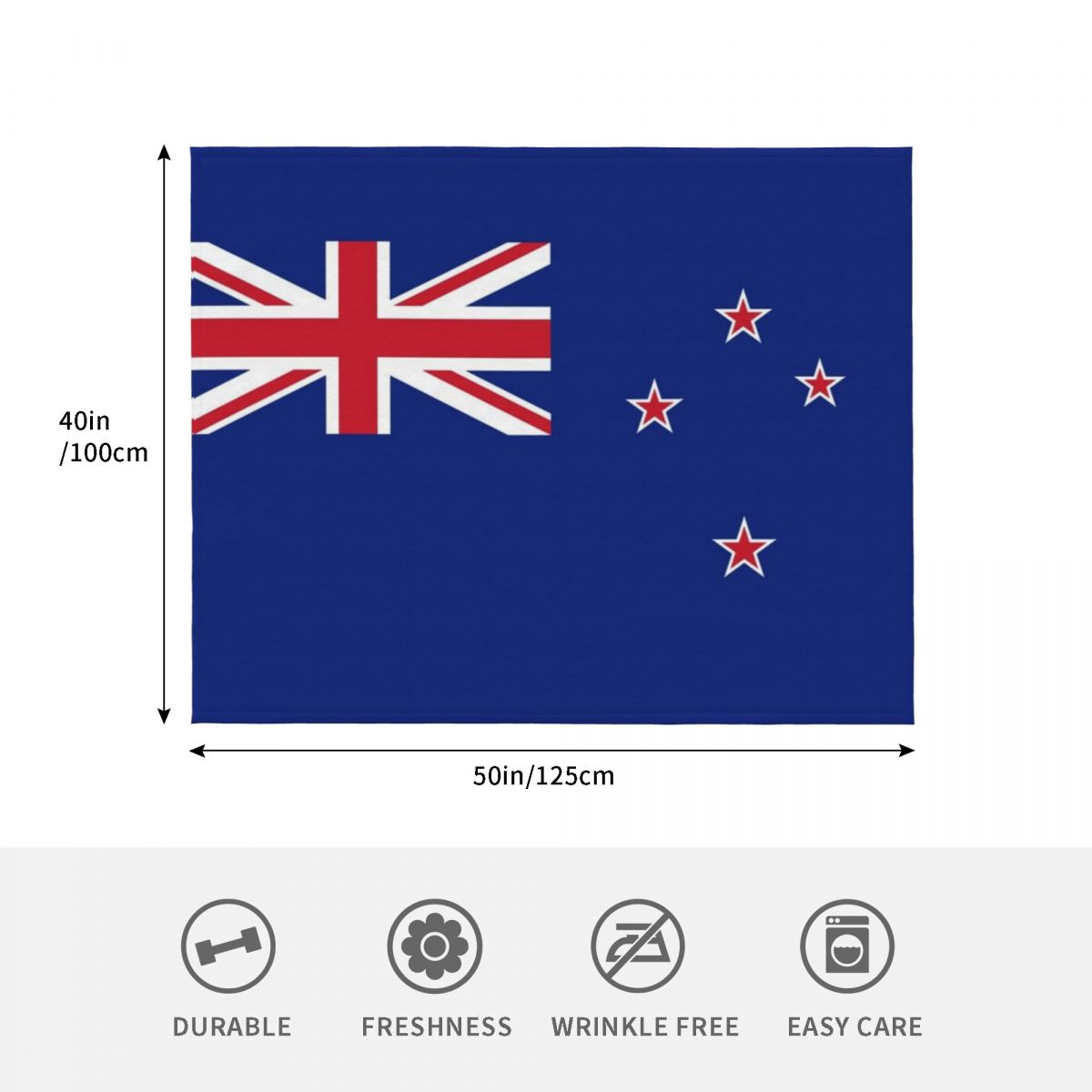 Edredom com a bandeira da Nova - Anime Cosplay New Zealand avaliação e preço
